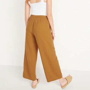 Old Navy Linen Wide Leg High Waisted Pants S